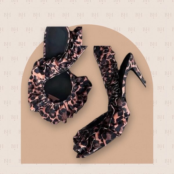 Barbiie Heels Leopardo